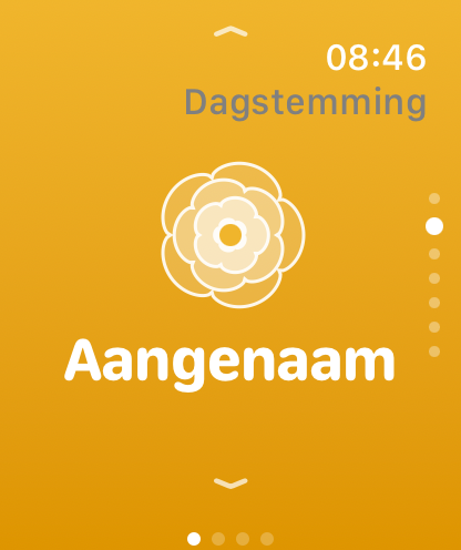 De stemming van vandaag op Apple Watch: Aangenaam, in Trace Health